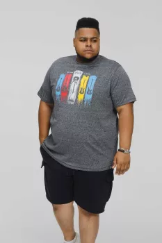 T-shirt Mélange de bleu marine sans manche 3XL à 6XL - COLBACK-6XL