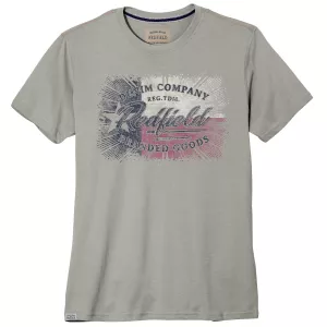 T-shirt Redfield Denim Company gris tourterelle-3XL