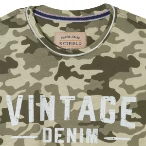 T-shirt camouflage vert olive style vintage urbain-8XL