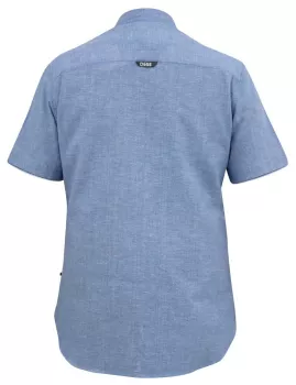 Chemise lin coton bleu clair manche courte de 3XL à 8XL-6XL