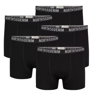 Boxers North 56°4 noir lot de 5-2XL