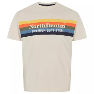 North 56°4 T-shirt manche courte Beige clair 2XL à 10XL - Premium Outfitter