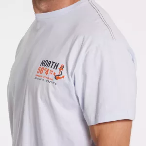 T-shirt North 56°4 Nordic Riviera bleu clair-7XL