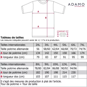 Tshirt Grande Taille bleu marine du 3XL au 6XL Golden Gate-3XL