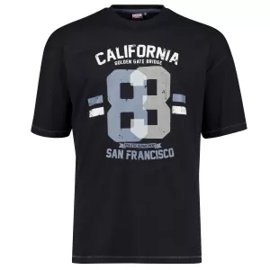 Tshirt Grande Taille noir motif Golden Gate