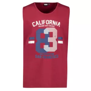 Tee-shirt sans manches Golden Gate bordeaux