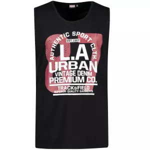 Tshirt Grande Taille sans manche noir du 3XL au 12XL URBAN 