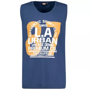 Tshirt Grande Taille sans manche bleu denim du 3XL au 12XL URBAN 