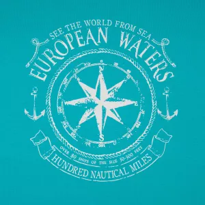 T-shirt bleu pétrole manche courte 2XL à 10XL - European Waters-2XL