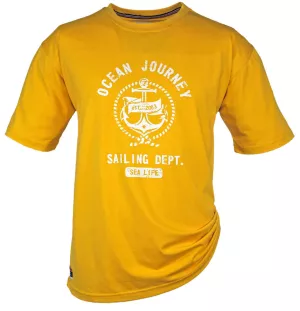 T-shirt Brigg Sailing Dept mélange de curry-7XL