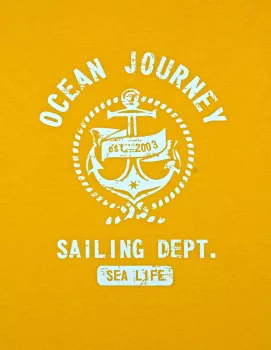 T-shirt Brigg Sailing Dept mélange de curry-3XL