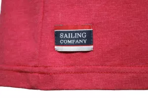 T-shirt Brigg Sailing Dept Mélange de rouge-9XL