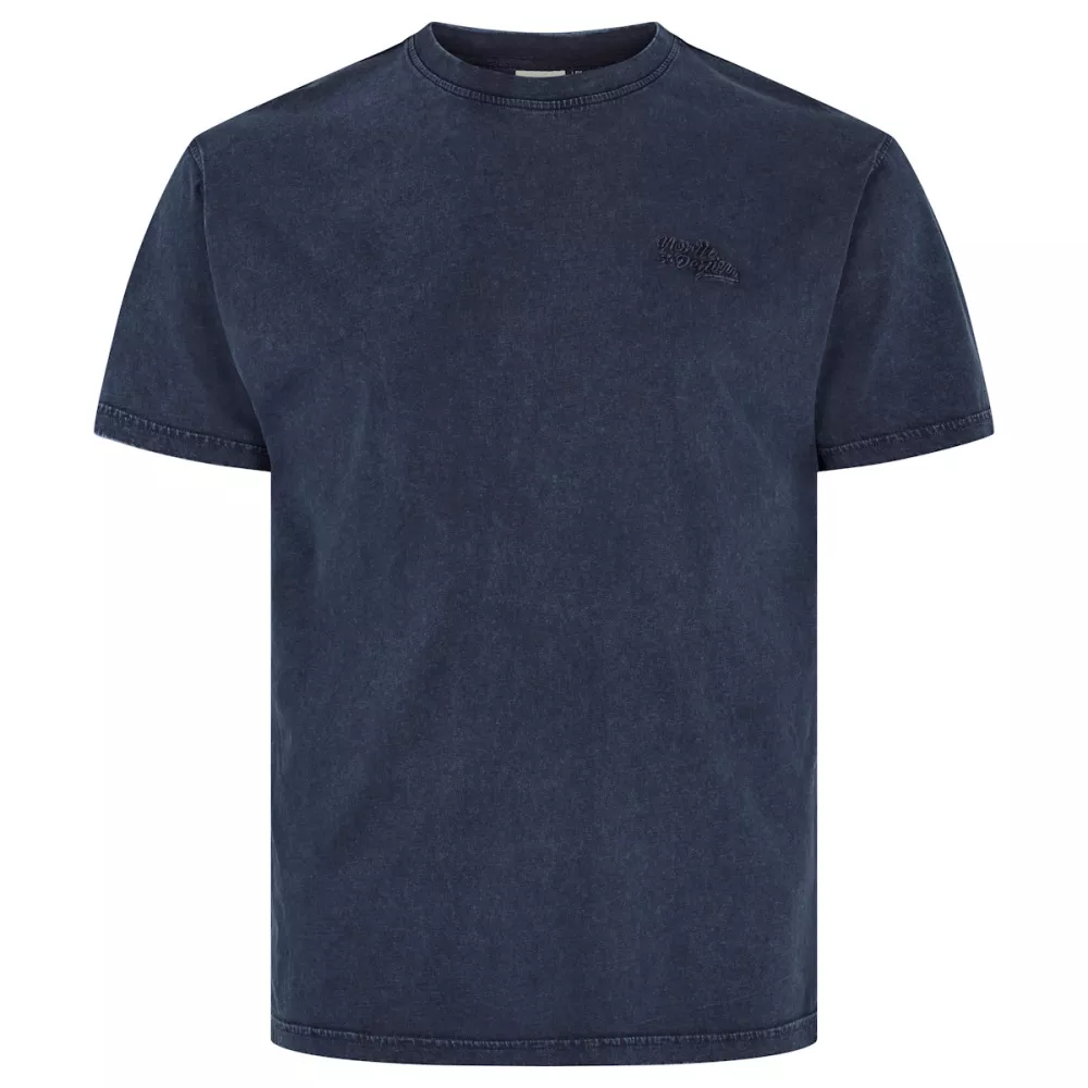 T-shirt North 56DENIM Mélange de bleu marine look épuré-6XL
