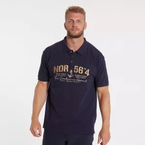North 56.4 Polo  bleu marine de 2XL à 10XL-2XL