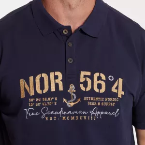 North 56.4 Polo  bleu marine de 2XL à 10XL-2XL