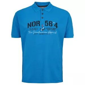 North 56.4 Polo  bleu Mykonos de 2XL à 10XL