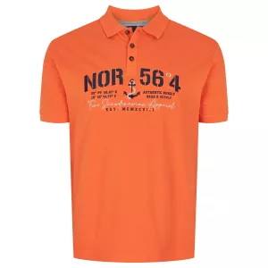 North 56.4 Polo  orange de 2XL à 10XL
