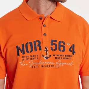North 56.4 Polo  orange de 2XL à 10XL-7XL