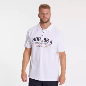 North 56.4 Polo  blanc de 2XL à 10XL-2XL