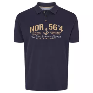 North 56.4 Polo  bleu marine de 2XL à 10XL