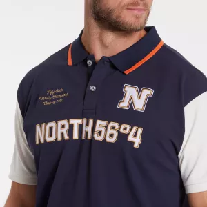 North 56.4 Polo bleu marine blanc de 2XL à 10XL-4XL