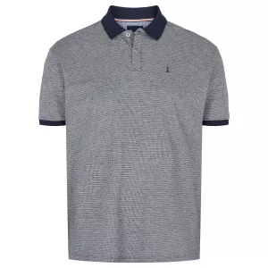 North 56.4 Polo bleu marine structuré de 2XL à 10XL-5XL