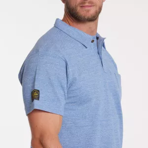 North 56Denim Polo mélange denim clair de 2XL à 8XL-2XL