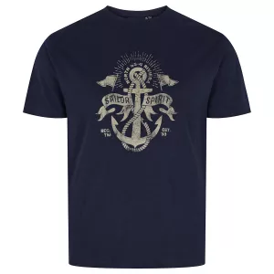 North 56°4 T-shirt manche courte bleu marine 2XL à 10XL
