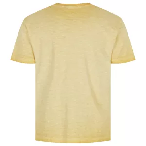 North 56DENIM T-shirt manche courte mélange de Jaune-6XL
