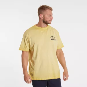 North 56DENIM T-shirt manche courte mélange de Jaune-5XL