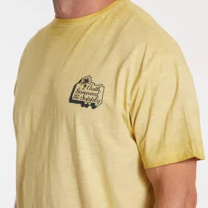 North 56DENIM T-shirt manche courte mélange de Jaune-2XL