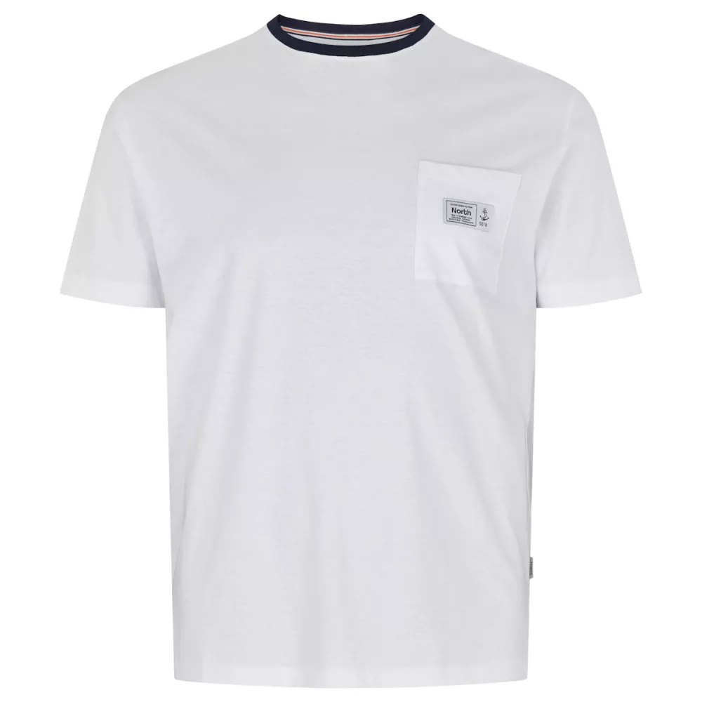 North 56°4 T-shirt manche courte blanc 2XL à 8XL-3XL