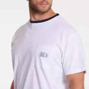 T-shirt North 56°4 poche écusson blanc-2XL