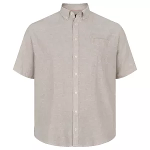 Chemise North 56°4 Beige clair col boutonné