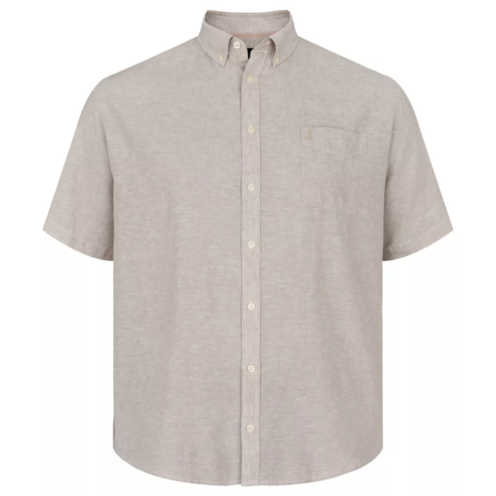 Chemise North 56°4 Beige clair col boutonné-6XL