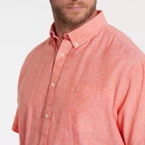 Chemise North 56°4 orange col boutonné-6XL