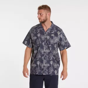 Chemise North 56°4 tropicale bleu marine-6XL