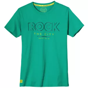 T-shirt manche courte vert piscine de 3XL à 10XL - Rock the City