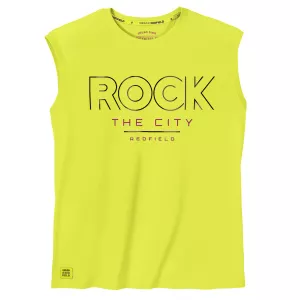 Débardeur Rock the City jaune flamboyant urbain et stylé