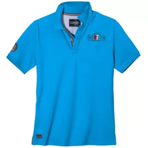Polo piqué bleu gitane de 3XL à 10XL - 1972 Redfield