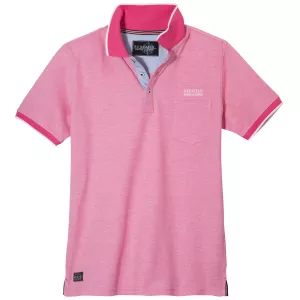 Polo piqué Redfield mélange de rose contrasté-3XL