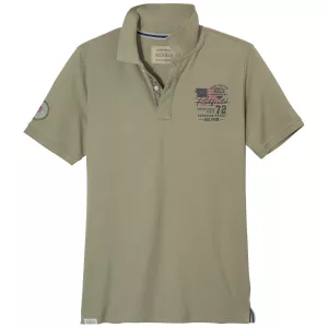 Polo piqué Redfield vintage vert olive