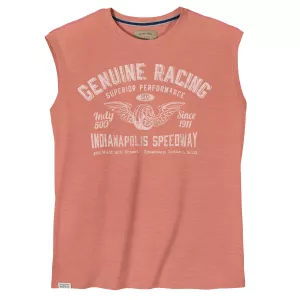 Débardeur Genuine Racing bois de rose style vintage