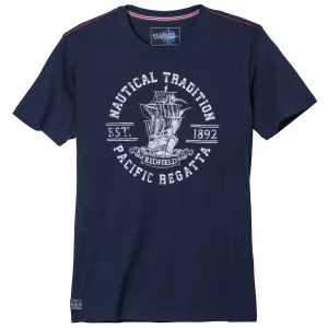 T-shirt manche courte bleu marine de 3XL à 10XL - Pacific Regatta-4XL