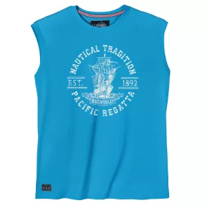 T-shirt sans manches Pacific Regatta bleu gitane-4XL