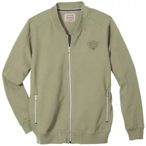 Sweat cardigan vert olive de 3XL à 10XL - Denimwear 