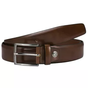 Ceinture en cuir véritable Brun ajustable de 155 cm à 170 cm--