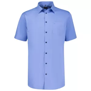 Chemise manche courte business bleu clair modèle WARREN-12XL