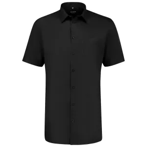 Chemise manche courte business noire modèle WARREN-10XL