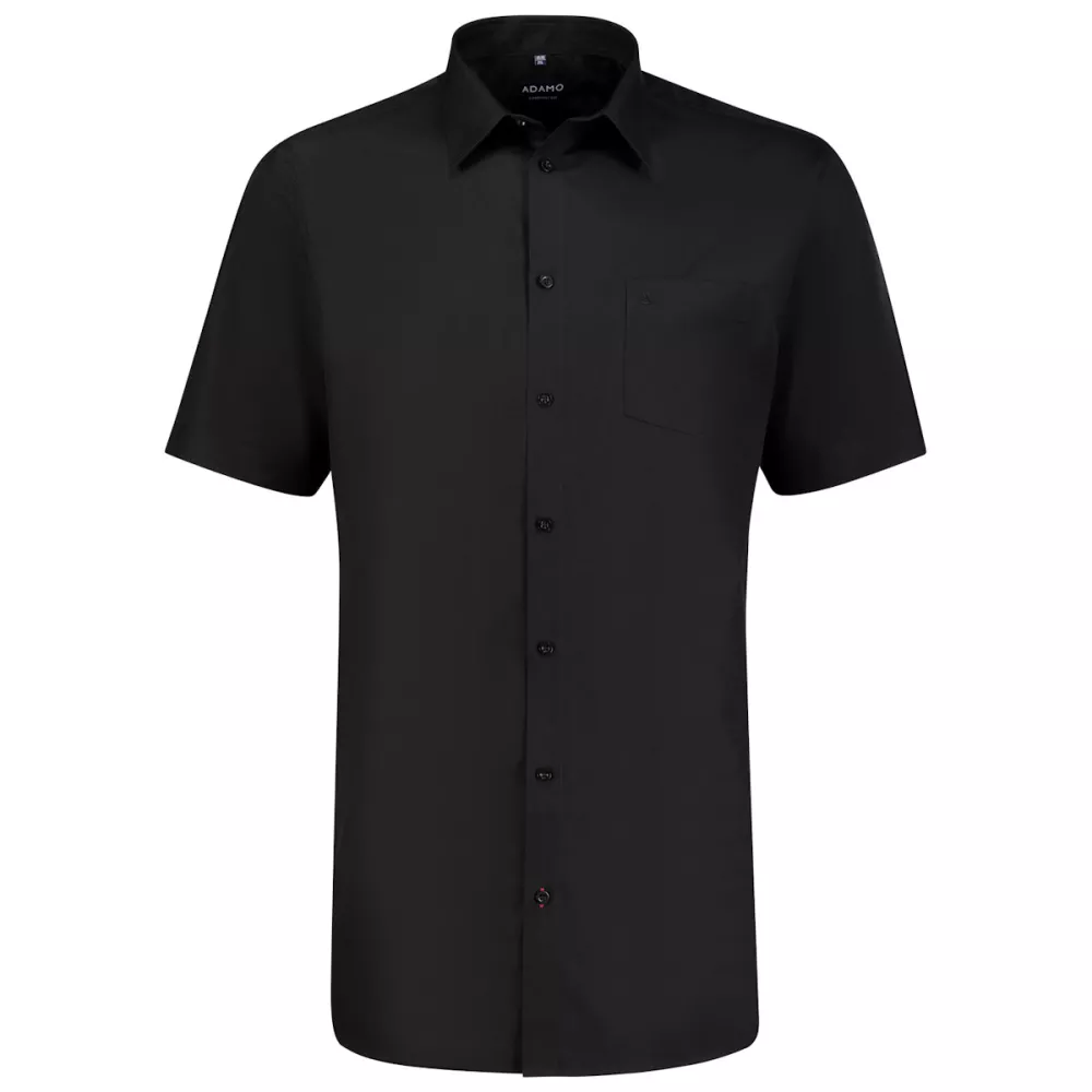 Chemise manche courte business noire du 4XL au 10XL WARREN-6XL